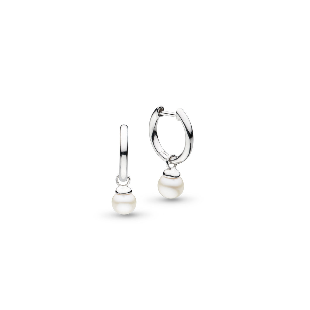 Kit Heath Coast Tumble Pearl Huggie Hoop Drops