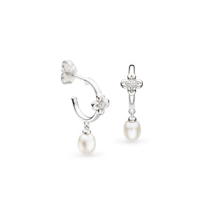 Kit Heath Blossom Flyte Honey Flower Pearl Semi Hoops