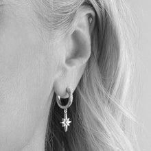 Load image into Gallery viewer, Kit Heath Celeste North Star Hinged Hoop Drop Earrings
