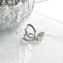 Load image into Gallery viewer, Kit Heath Desire Precious Pave Heart Hinged Hoop Drop Earrings
