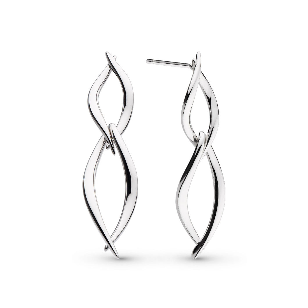 Kit Heath Entwine Twine Twist Link Duo Link Drop Earrings