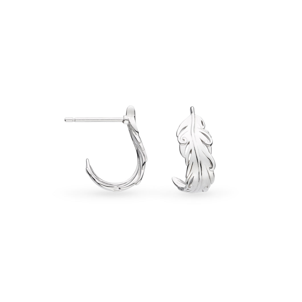 Kit Heath Feather Wisp Semi Hoop Earrings