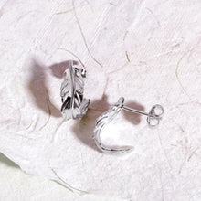 Load image into Gallery viewer, Kit Heath Feather Wisp Semi Hoop Earrings
