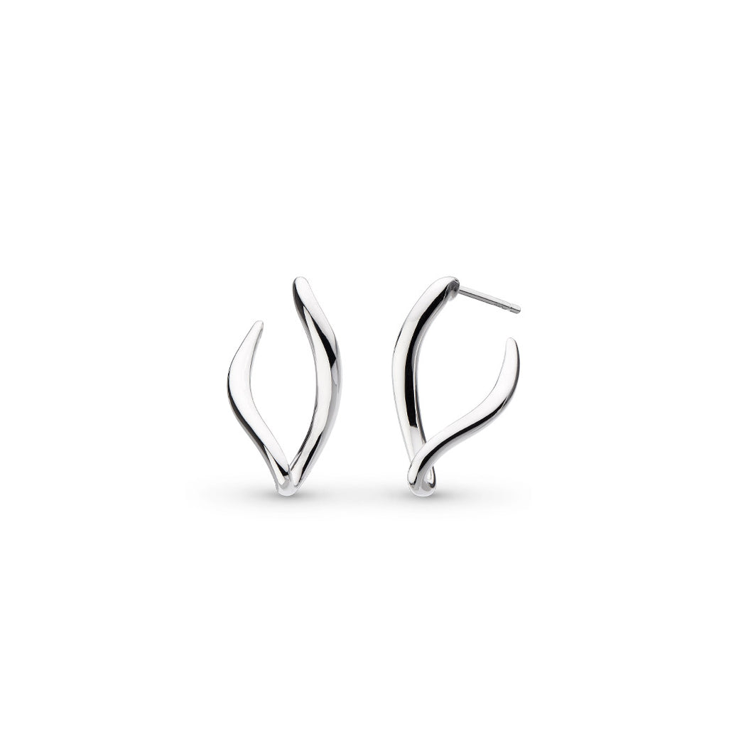Kit Heath Entwine Twine Link Stud Hoop Earrings