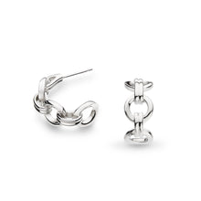 Load image into Gallery viewer, Kit Heath Bevel Unity Semi Hoops
