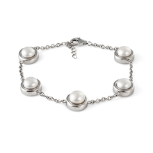 Load image into Gallery viewer, Jersey Pearl Alice White Freshwater Pearl Bracelet
