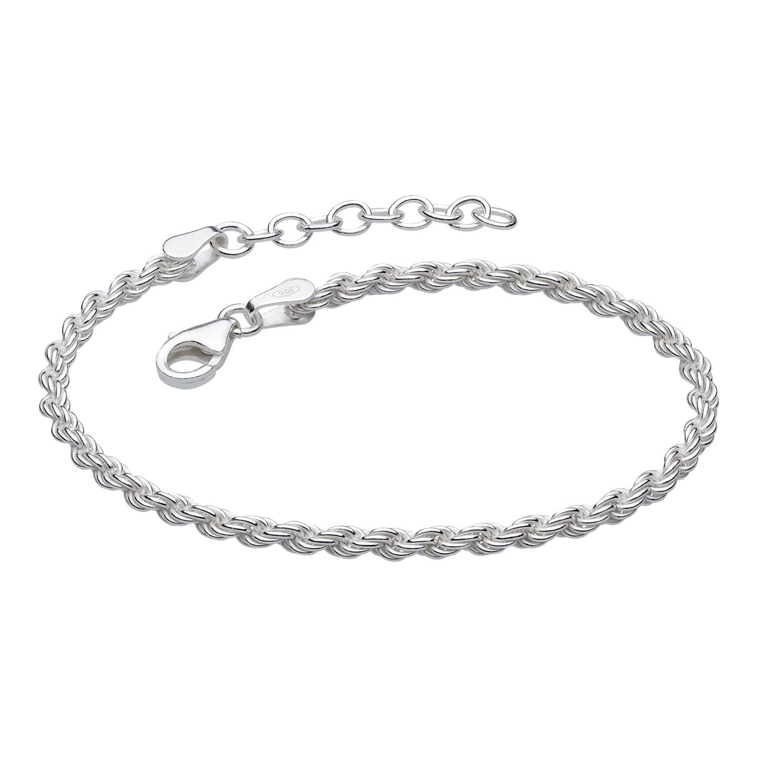Silver Rope Bracelet