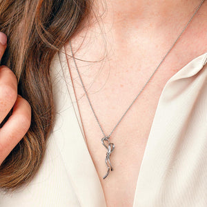 Kit Heath Serenity Ribbon Bow Loop Necklace
