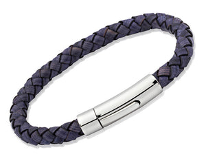 Antique Blue Leather bracelet