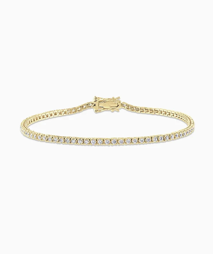 9ct Gold Lab Grown Diamond Tennis Bracelet - 2.50ct