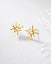Load image into Gallery viewer, Kit Heath Celeste North Star RP/ GP Stud Earrings
