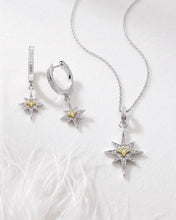 Load image into Gallery viewer, Kit Heath Celeste North Star Cz RP/GP Grande Drop Earrings
