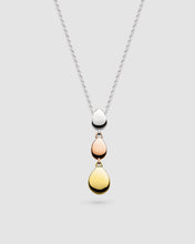 Load image into Gallery viewer, Kit Heath Coast Pebble Golden Triple Linking Pebbles necklace

