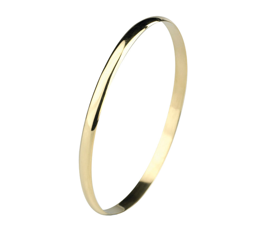 9ct Gold Solid Bangle