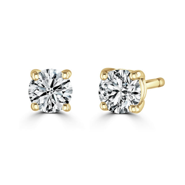 9ct Gold Lab Grown Diamond Earrings - 0.74ct