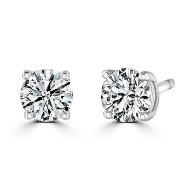 9ct White Gold Lab Grown Diamond Earrings - 2.18ct