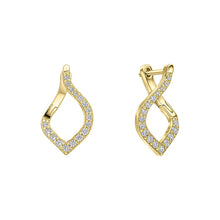 Load image into Gallery viewer, Diamonfire Cubic Zirconia Twist Hoop Earrings
