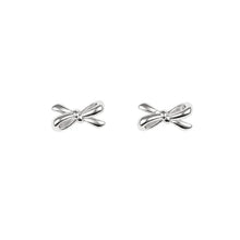 Load image into Gallery viewer, SilverBow Stud Earrings
