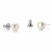 Load image into Gallery viewer, Jersey Pearl Classic Stud Earrings - 7mm

