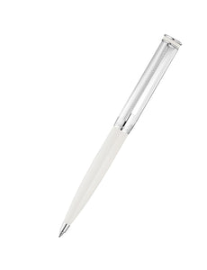 Waldmann Edelfeder Silver and White Lacquer Ballpoint Pen