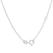 9ct White Gold Emerald and Diamond Halo Pendant