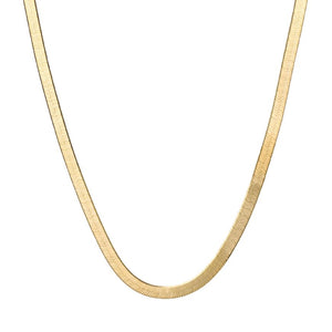 9ct Gold Herringbone Flat Snake Chain