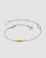 Load image into Gallery viewer, Kit Heath Glint Golden Two Tone Station Bracelet
