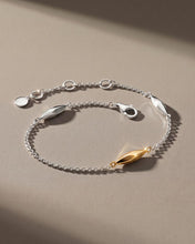 Load image into Gallery viewer, Kit Heath Glint Golden Two Tone Station Bracelet
