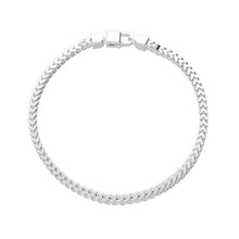 Load image into Gallery viewer, Silver Square Franco Bracelet
