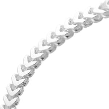 Load image into Gallery viewer, Silver Square Franco Bracelet
