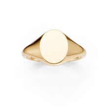 Load image into Gallery viewer, 9ct Gold Oval Signet Ring - 10x8mm
