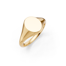Load image into Gallery viewer, 9ct Gold Oval Signet Ring - 10x8mm
