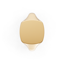 Load image into Gallery viewer, 9ct Gold Cushion Signet Ring  - Large
