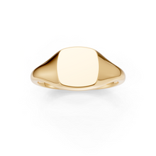 Load image into Gallery viewer, 9ct Gold Cushion Signet Ring - Small
