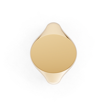 Load image into Gallery viewer, 9ct Gold Oval Signet Ring - Large 14mm x 12mm
