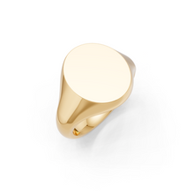 Load image into Gallery viewer, 9ct Gold Oval Signet Ring - 12mm x 10mm
