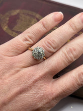 Load image into Gallery viewer, Secondhand Vintage Old Cut Diamond Cluster Ring - 1.50ct
