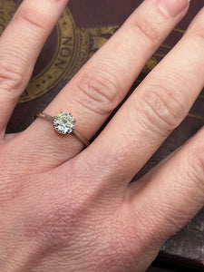 Secondhand Antique Diamond Solitaire Ring - 1.12ct
