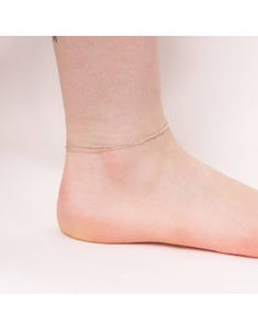 Silver Two Strand Ankle Bracelet