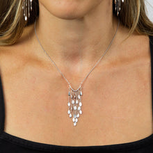 Load image into Gallery viewer, Fiorelli Waterfall Silver Necklace
