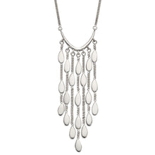 Load image into Gallery viewer, Fiorelli Waterfall Silver Necklace
