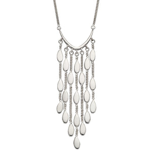 Fiorelli Waterfall Silver Necklace