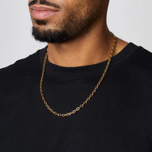 Load image into Gallery viewer, Fred Bennet Stainless Steel Gold Plated 55cm Cable Link Necklace

