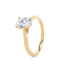 Load image into Gallery viewer, 18ct Yellow Gold Oval Lab Grown Diamond Ring - 1.50ct

