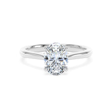 Load image into Gallery viewer, Platinum Oval Lab Grown Diamond Ring - 1.00ct
