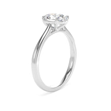 Load image into Gallery viewer, Platinum Oval Lab Grown Diamond Ring - 1.00ct

