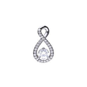Diamonfire Cubic Zirconia Infinity Necklace
