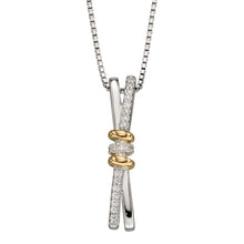Load image into Gallery viewer, Fiorelli Sparkle Cross Over Pendant
