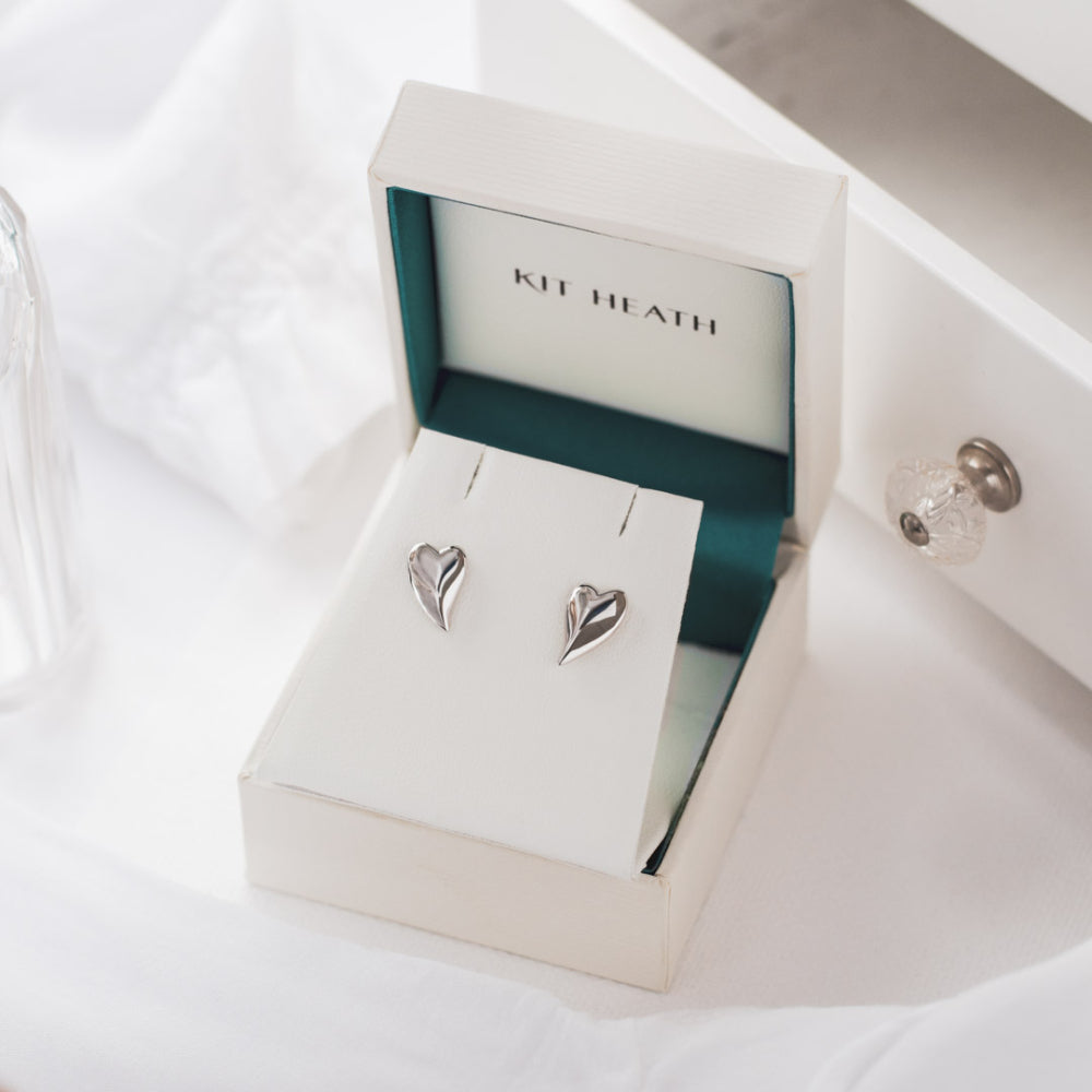 Kit Heath Desire Cherish Heart Stud Earrings