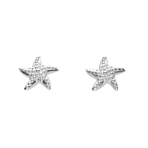 Silver Starfish Stud Earrings